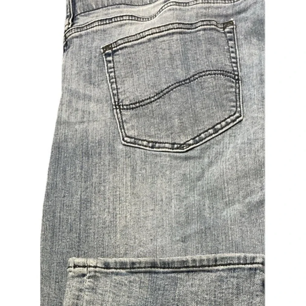 Lee Extreme Motion Slim Fit Straight Leg Jeans Men's 42x32 Light Wash Stretch